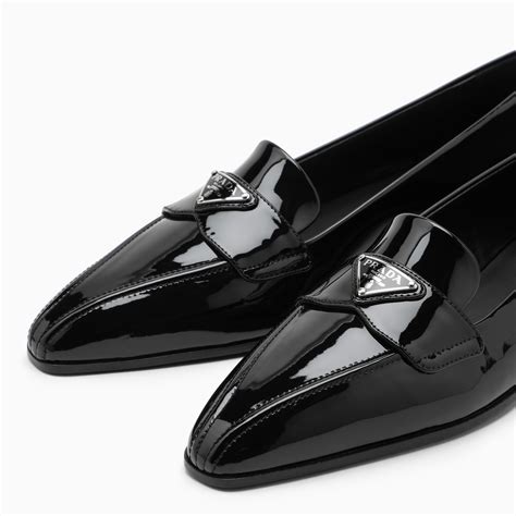 mens prada loafers patent leather|prada pointy toe loafers.